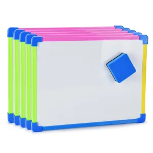 5 Pack Small White Board Dry Erase Board For Kids With Eraser - Portable