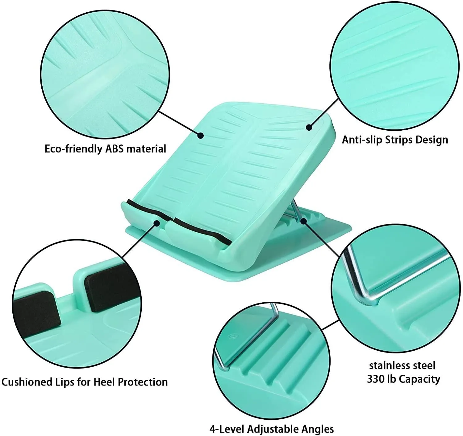 Adjustable Incline Board Portable Leg Exercise Ankle Foot Calf Stretcher