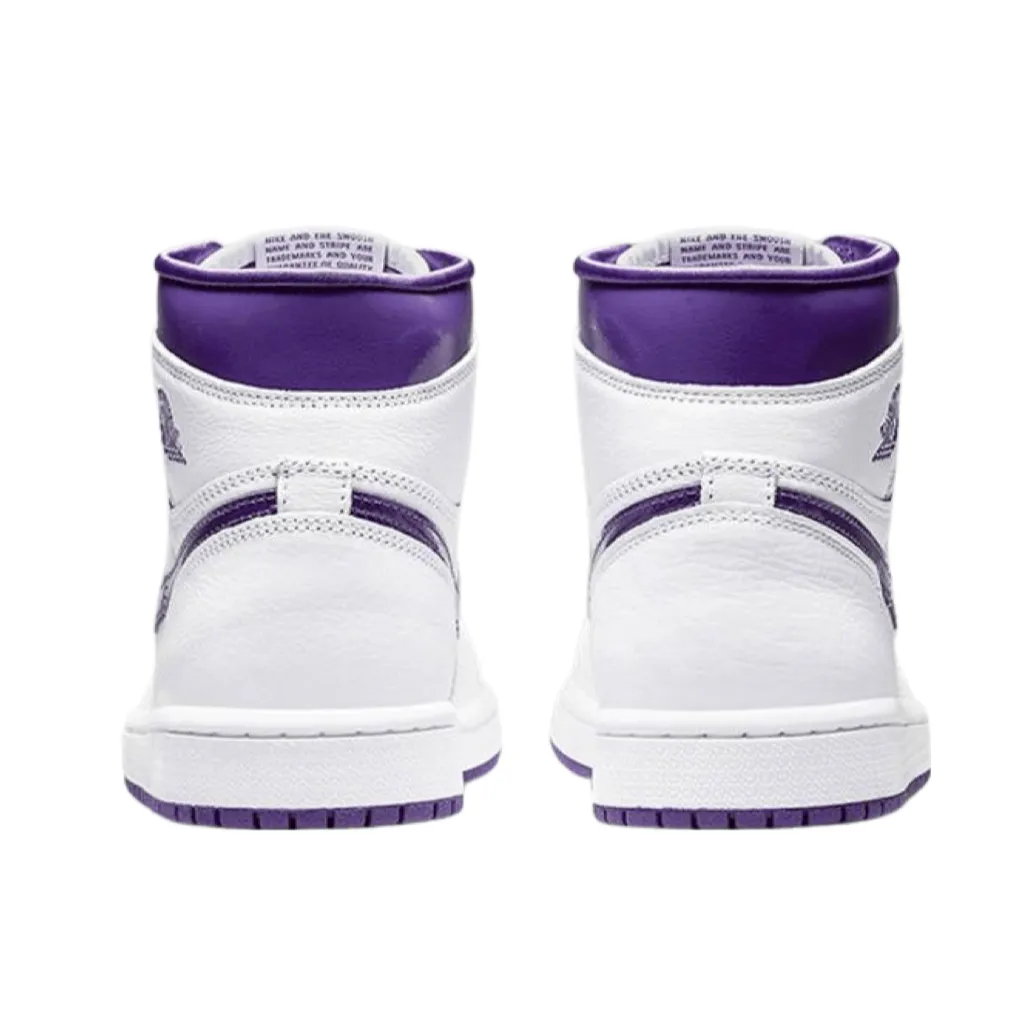 Air Jordan 1 Retro High OG White & Court Purple