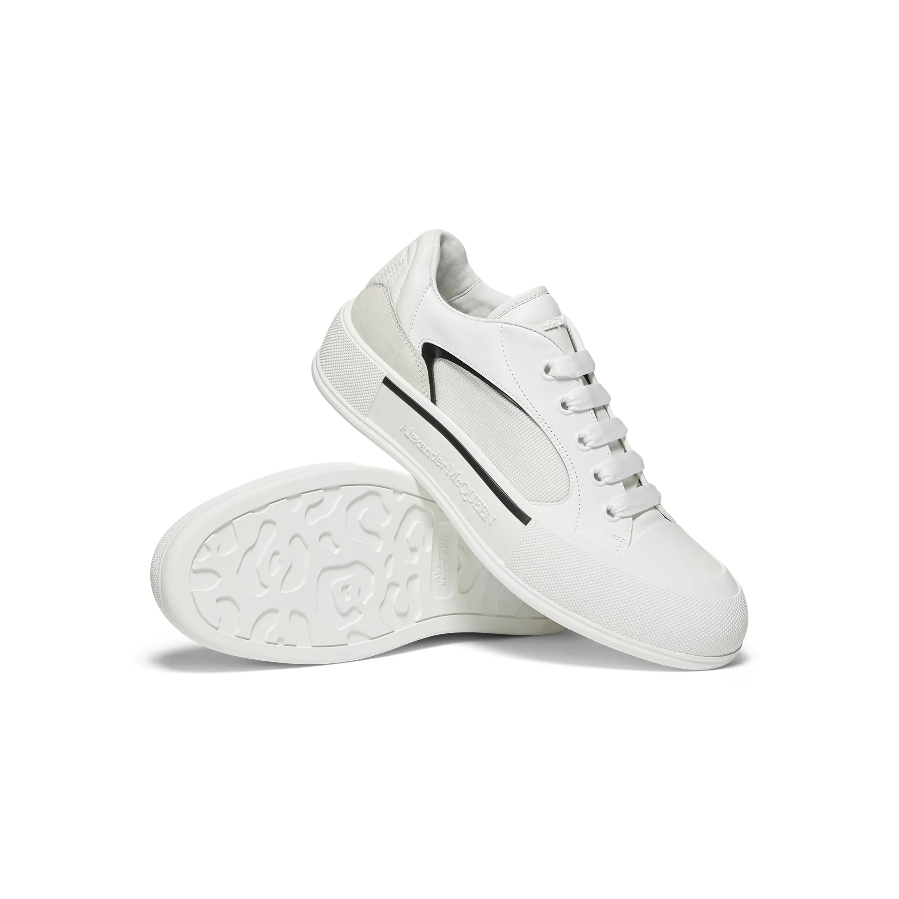 Alexander McQueen Skate Deck Plimsoll (White/Black)