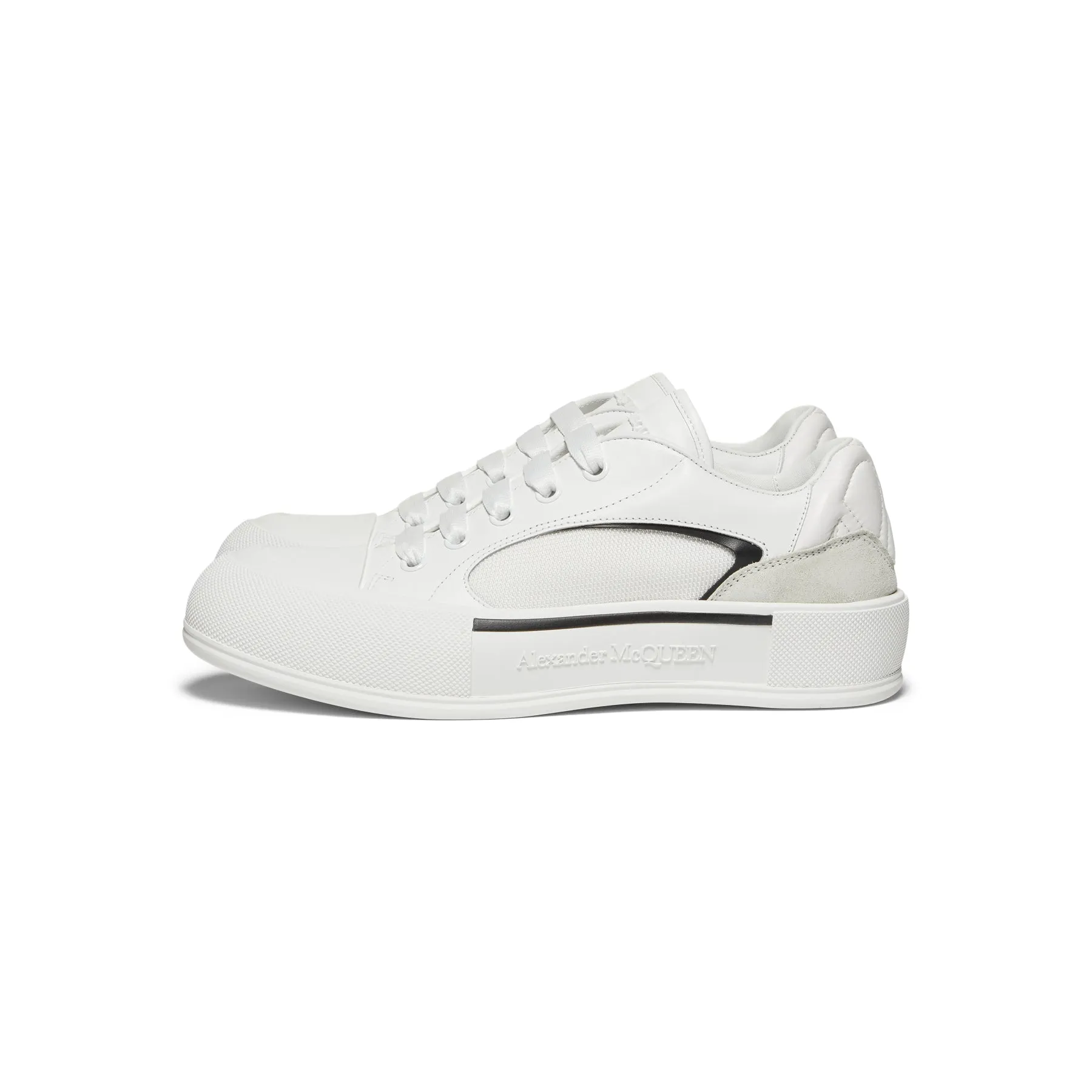 Alexander McQueen Skate Deck Plimsoll (White/Black)