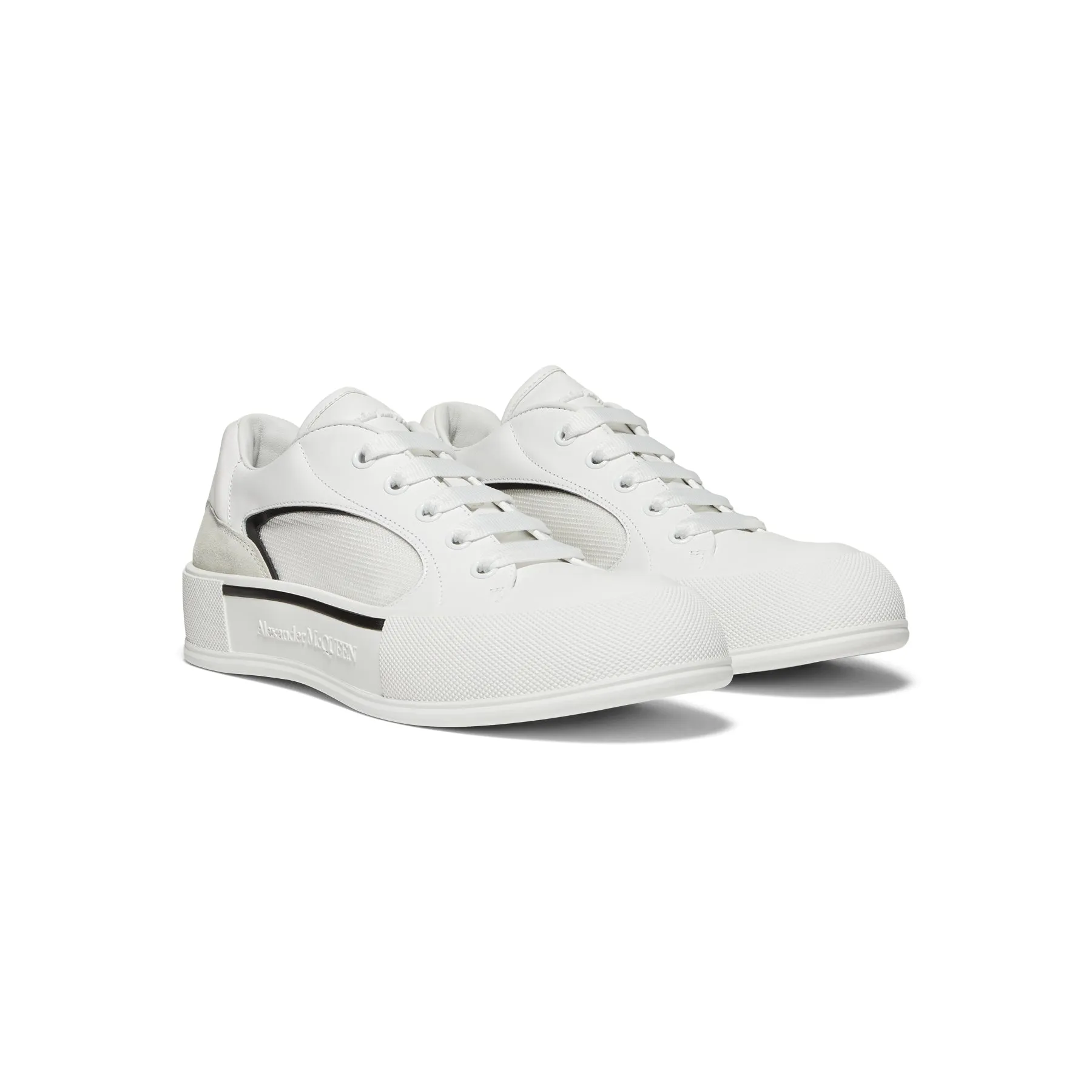 Alexander McQueen Skate Deck Plimsoll (White/Black)
