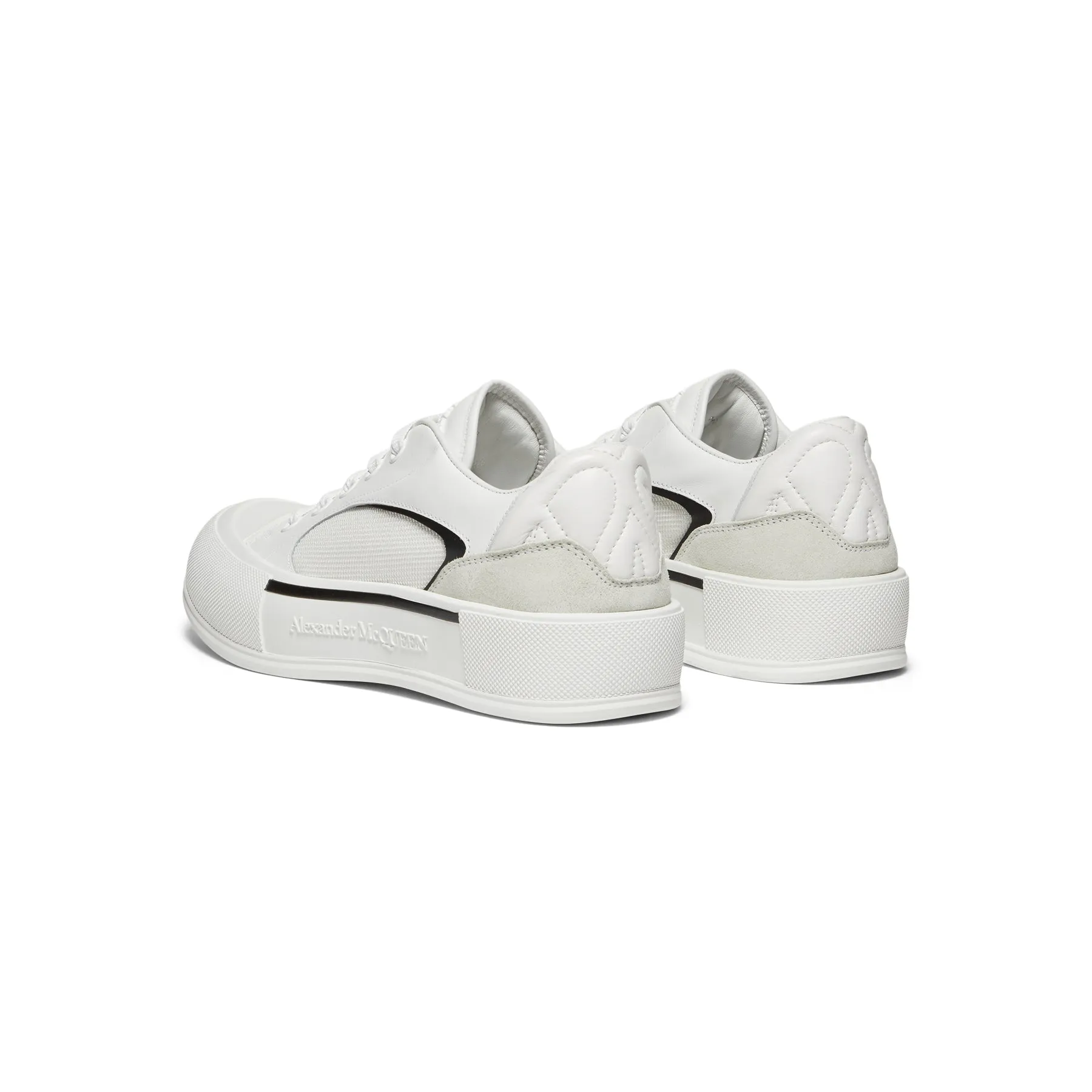 Alexander McQueen Skate Deck Plimsoll (White/Black)