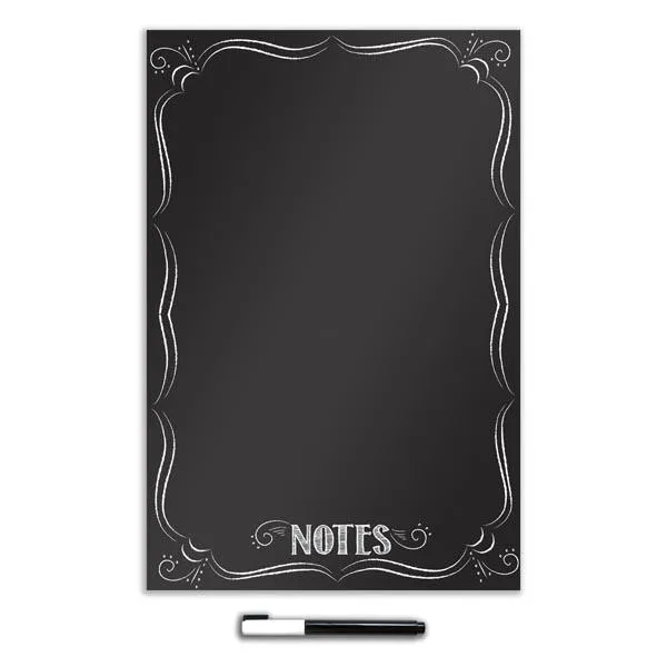 Bistro Notes Black Dry Erase Message Board Decal