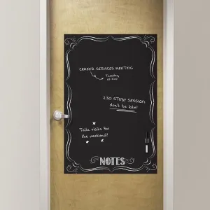 Bistro Notes Black Dry Erase Message Board Decal