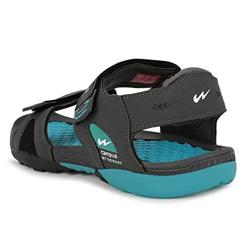 Campus Men's 2GC-18 D.Gry/T.BLU Sports Sandals - 9UK/2GC-18