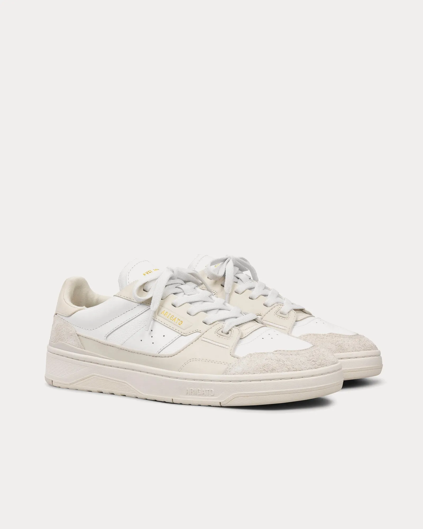 Clay Leather Beige / White Low Top Sneakers