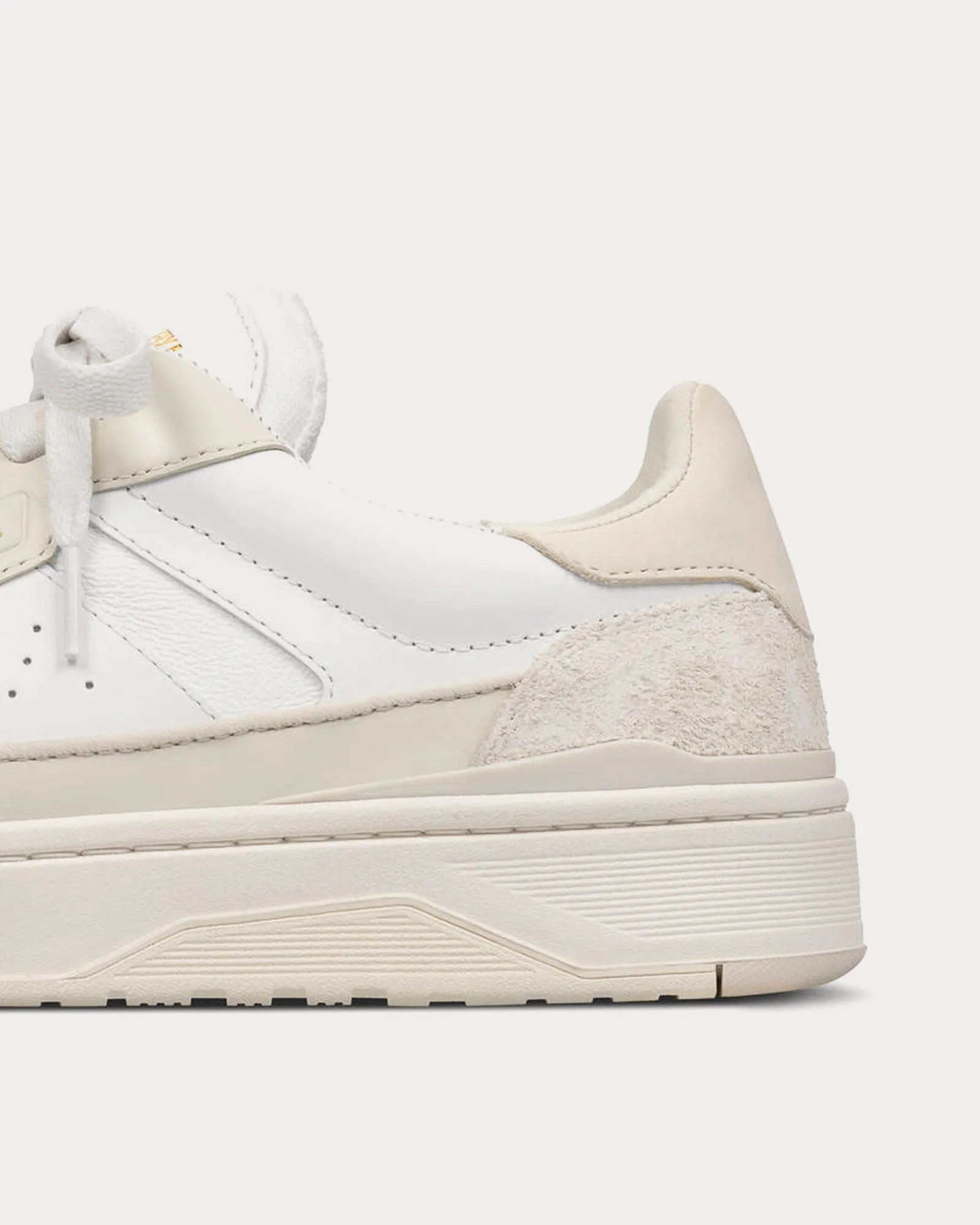 Clay Leather Beige / White Low Top Sneakers