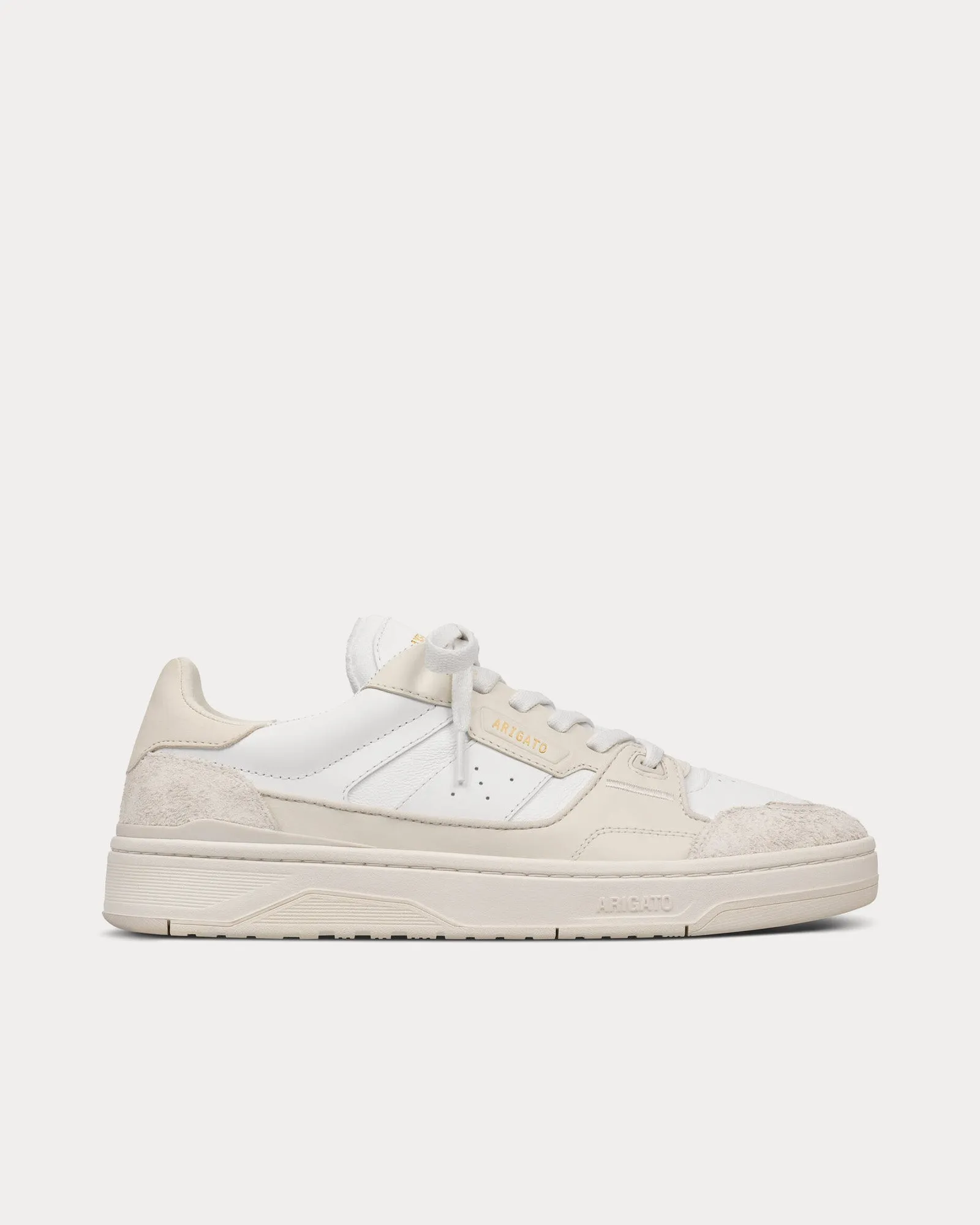 Clay Leather Beige / White Low Top Sneakers