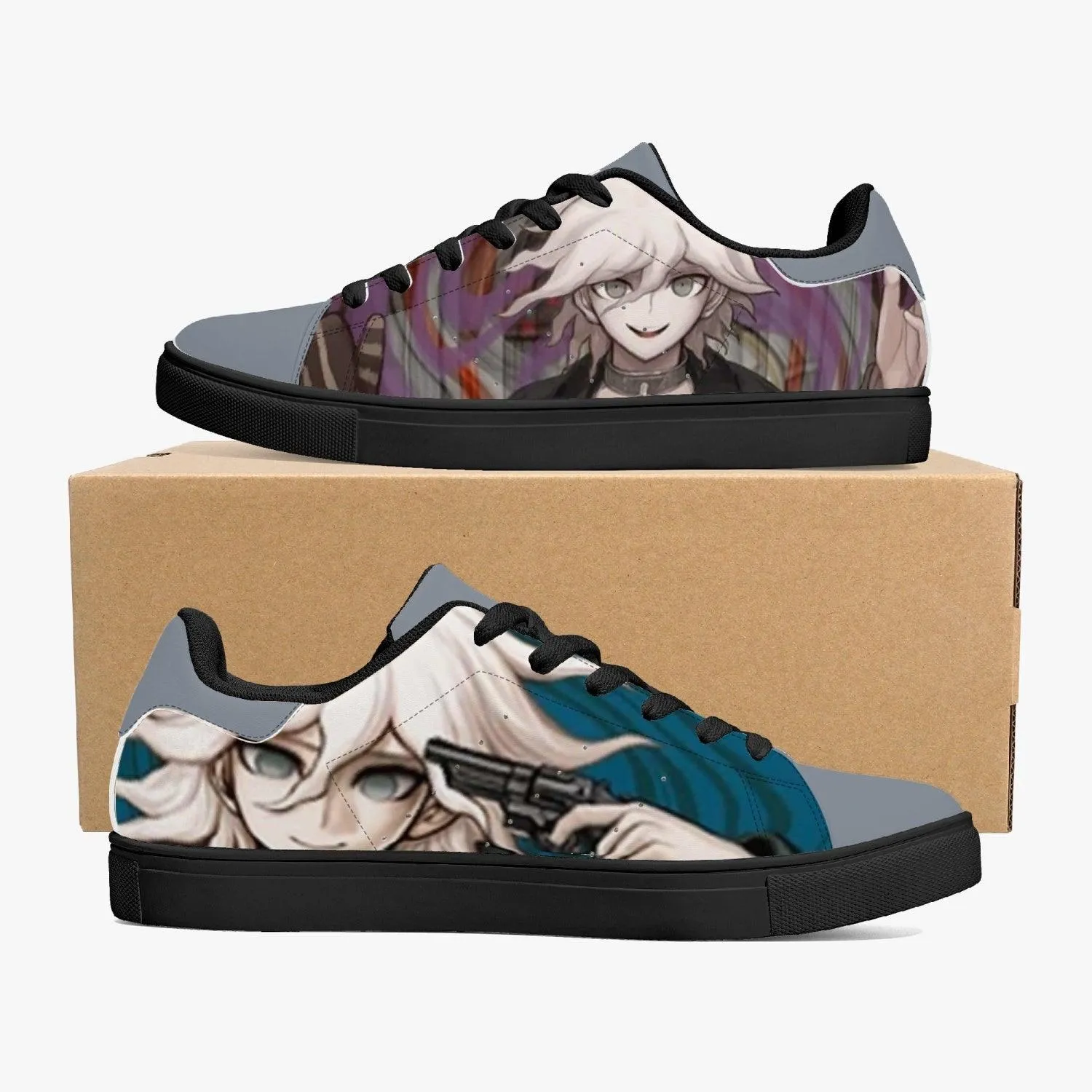 Danganronpa Nagito Komaeda Skate Anime Shoes