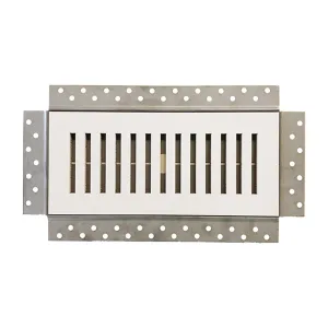 ENVISIVENT (CB5024) – Removable Magnetic Mud-In Flush Mounted Wall/Ceiling Air Supply Vent, 4” x 12” Duct
