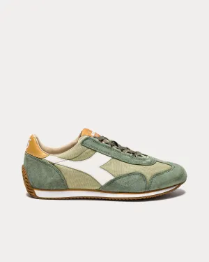 Equipe H Canvas Stone Wash Green Tea Low Top Sneakers