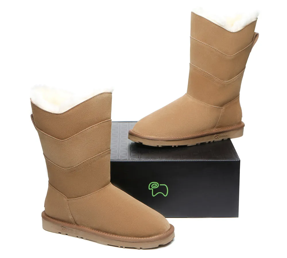 EVERAU® Premium Australian Sheepskin Tall Boots Women Swanston 3 Panel
