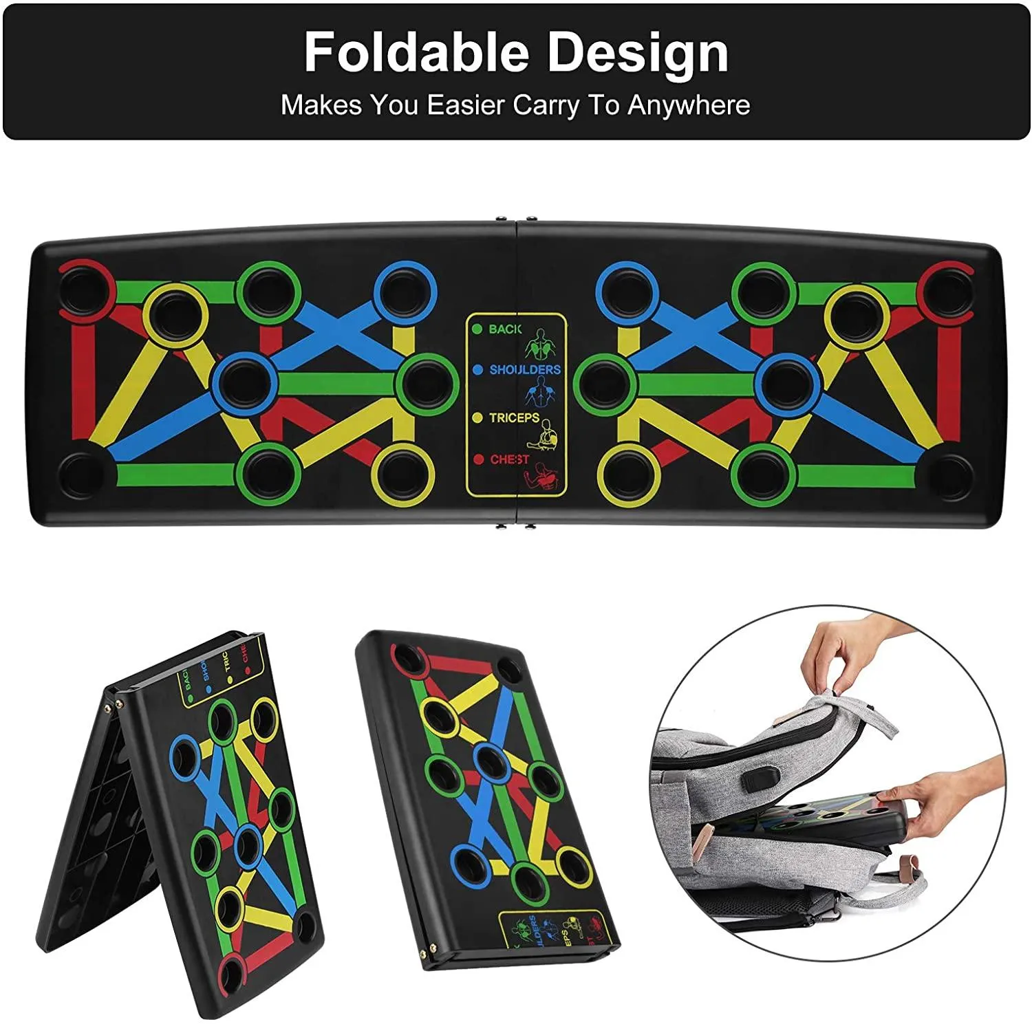Folding 14 in 1 Push Up Board