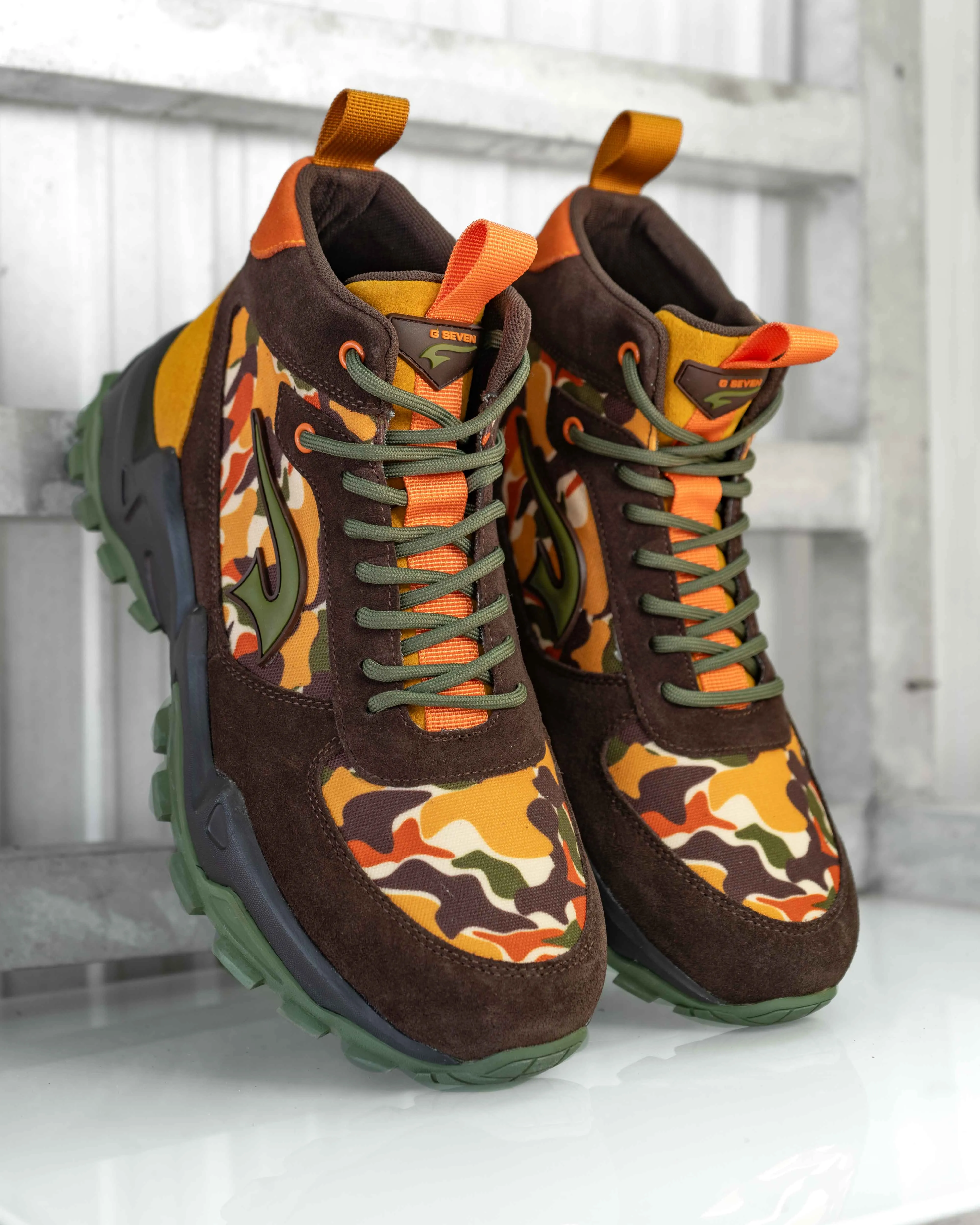 G7 x Blac Leaf Wendigo Camo Mid Top Boots