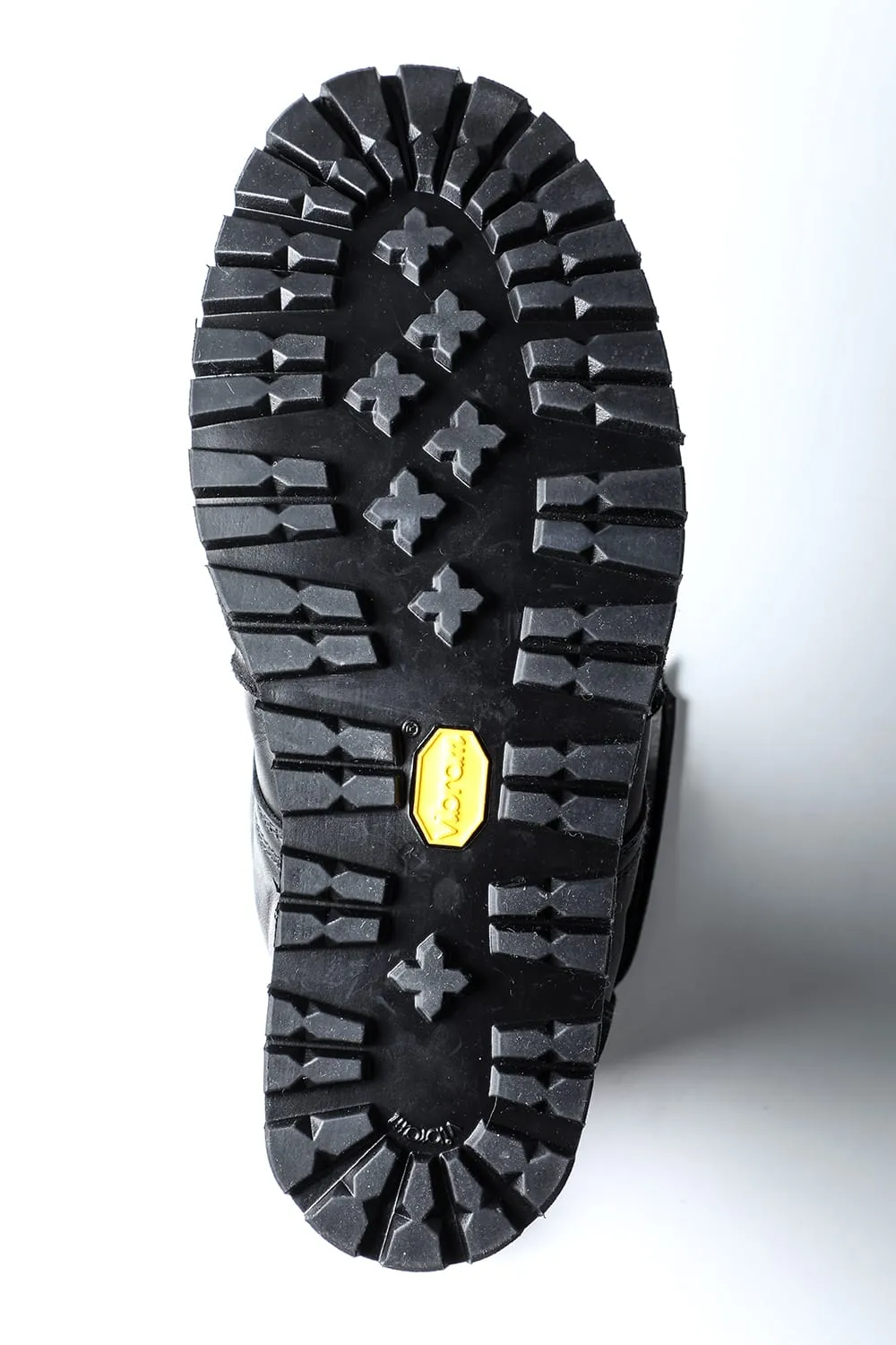 Horse Leather Lace-Up Sneaker Boots   Black