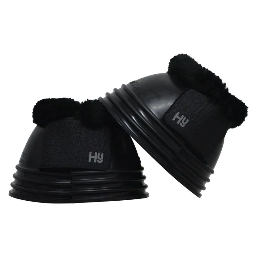 Hy Equestrian Ringed Fleece Topped Over Reach Boots