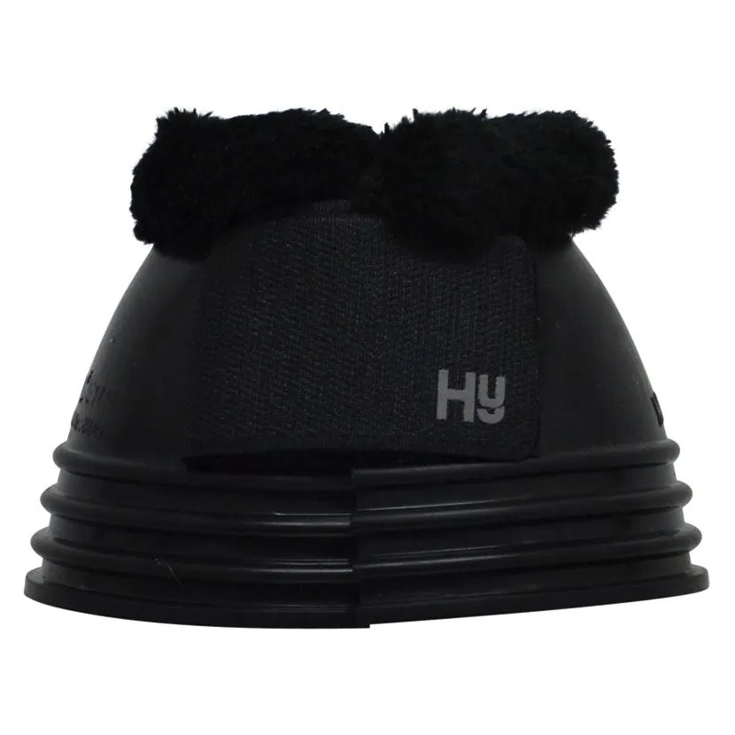 Hy Equestrian Ringed Fleece Topped Over Reach Boots