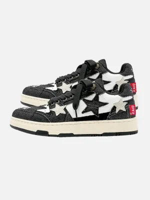 Kicksteria - Retro Star Elements Casual Board Shoes