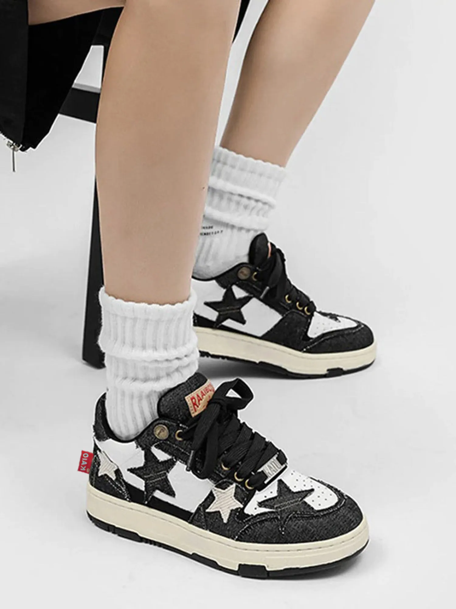 Kicksteria - Retro Star Elements Casual Board Shoes