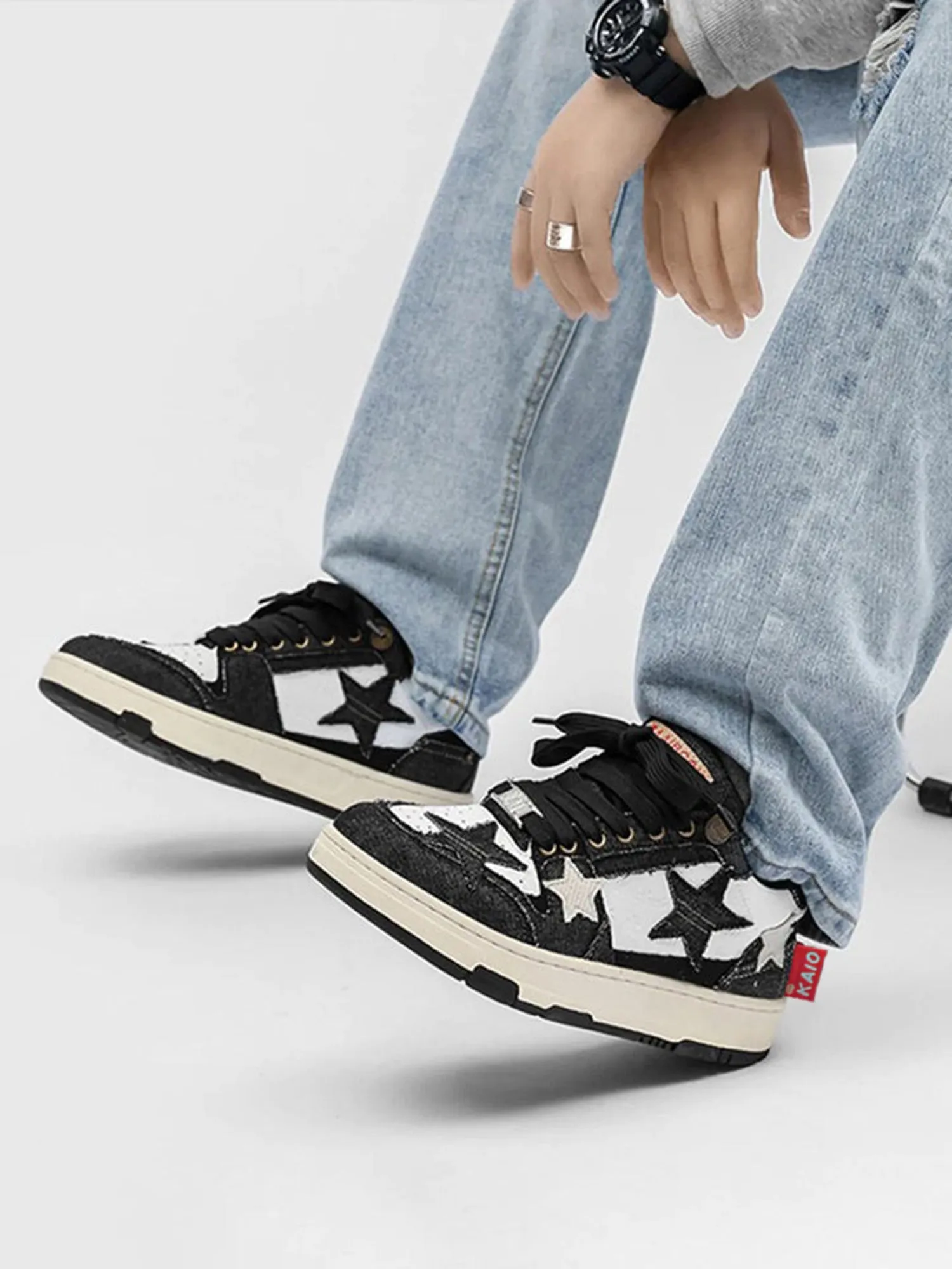 Kicksteria - Retro Star Elements Casual Board Shoes