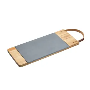 Kitchen Craft Artesa Acacia Wood And Slate Serving Board