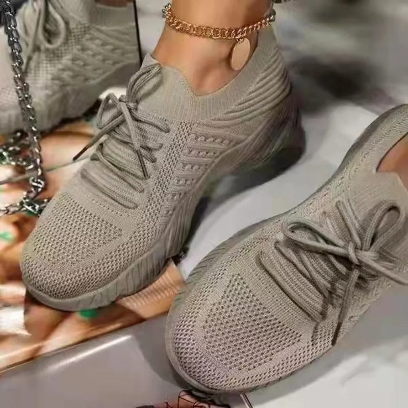 Lace Up Casual Style Sneakers