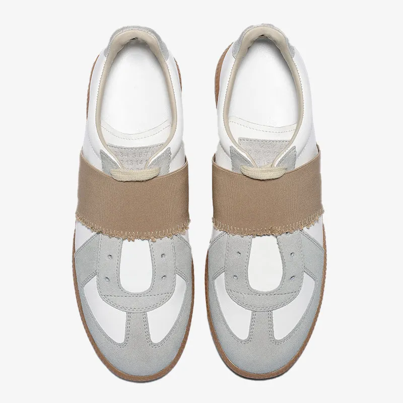 Luxe Calf Sneakers with Signature Details