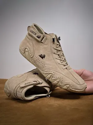 Men's Casual Boots Round Toe High Top Lace Up Shoes Sneaker