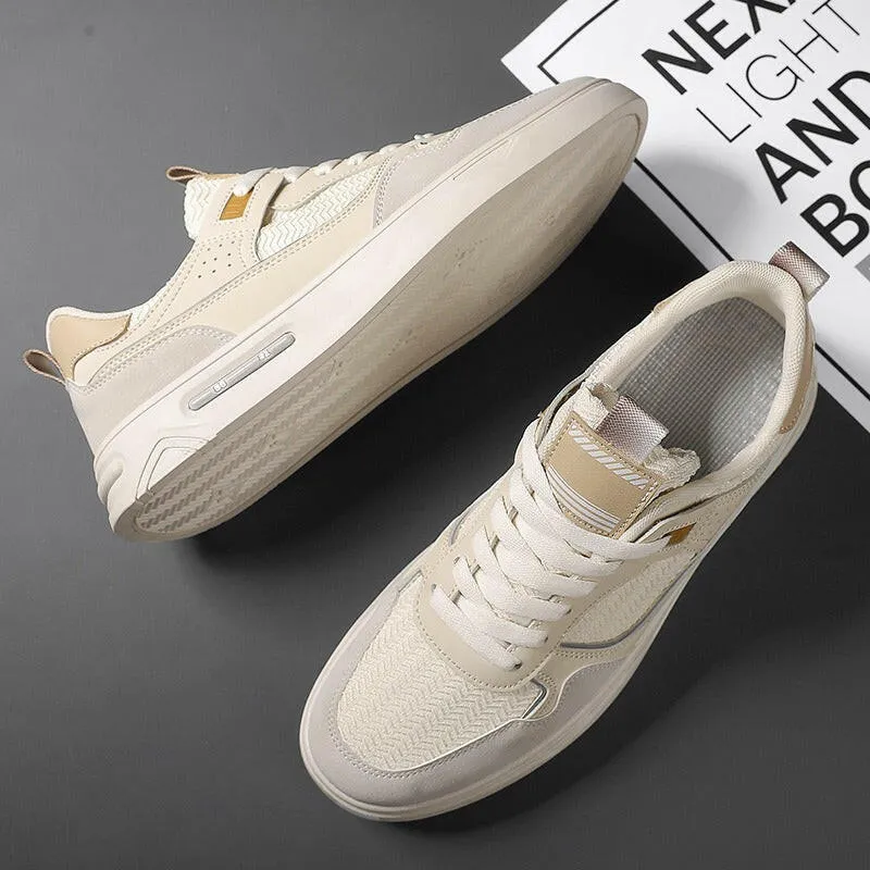 Men's Colored Skateboarding Shoes – Breathable and Trendy Low-Top Sports Shoes