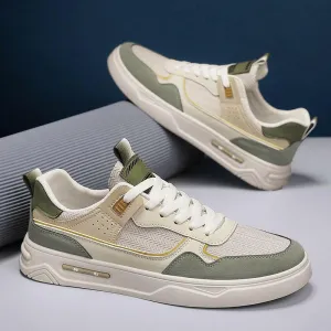Men's Colored Skateboarding Shoes – Breathable and Trendy Low-Top Sports Shoes