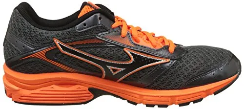 Mizuno Men R673B1 Wave Impetus 4 Black/Orange Running Shoes-6 UK/India (39 EU) (J1GC161309)