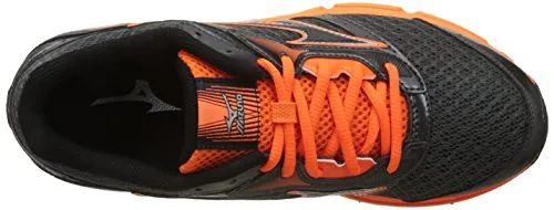 Mizuno Men R673B1 Wave Impetus 4 Black/Orange Running Shoes-6 UK/India (39 EU) (J1GC161309)