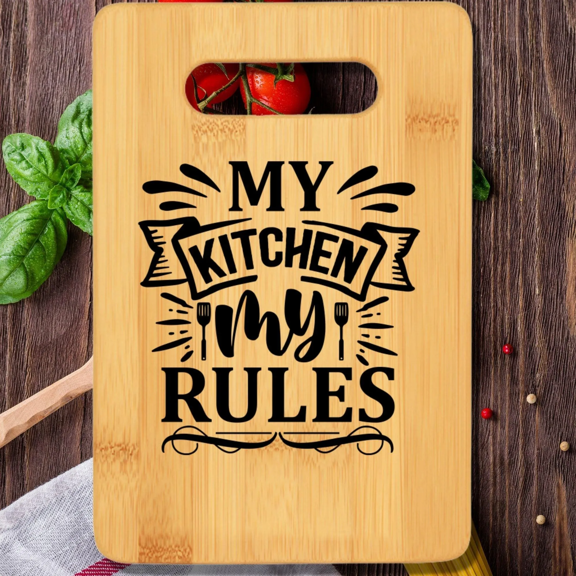 My Kitchen My Rules Cutting Board v2
