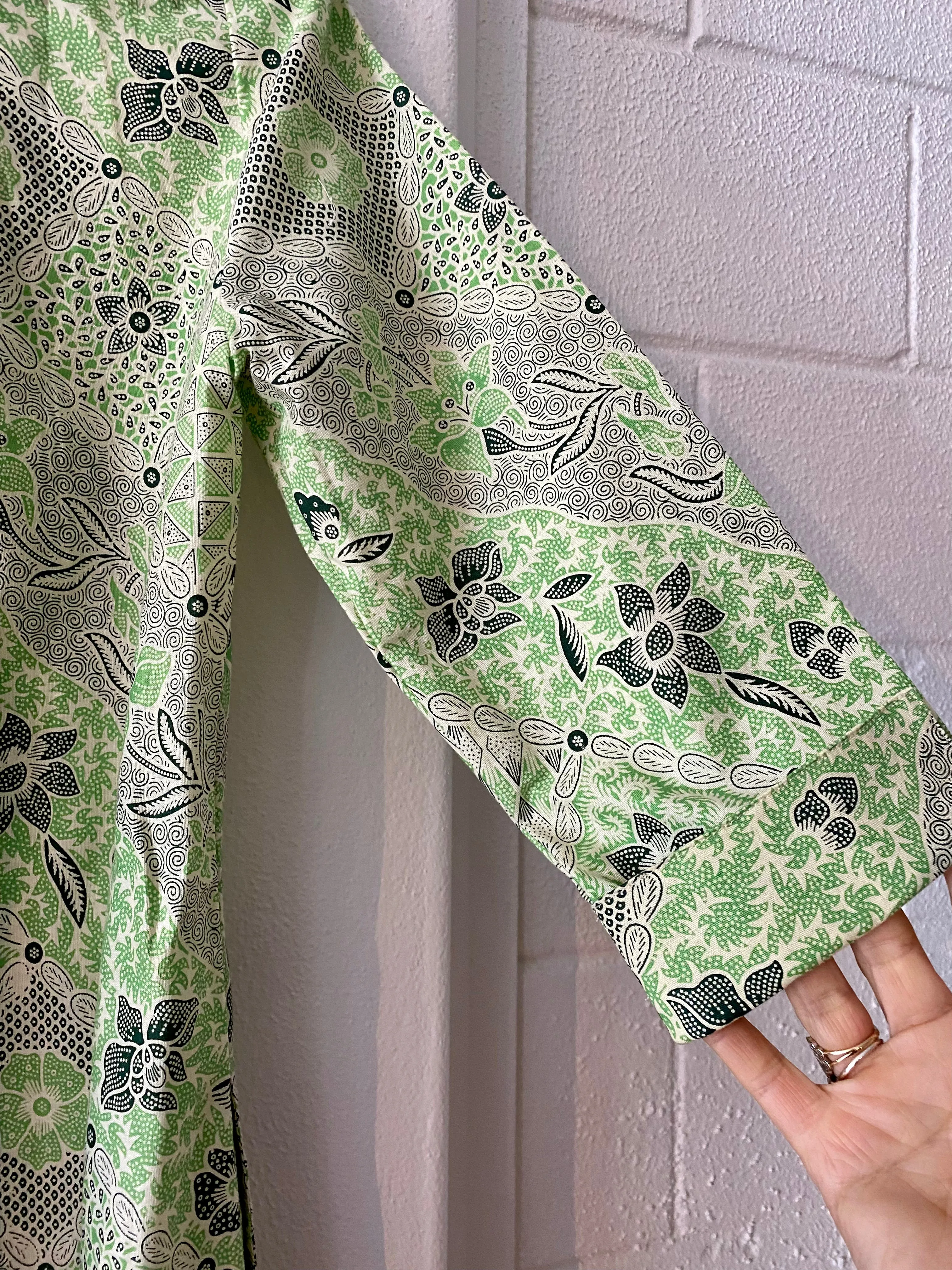 New Yorker Dress in Green batik