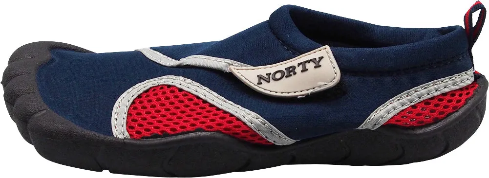 Norty Big Boy's Water Shoes Aqua Socks Surf Yoga Exercise Pool Beach Swim - RUNS 1 SIZE SMALL