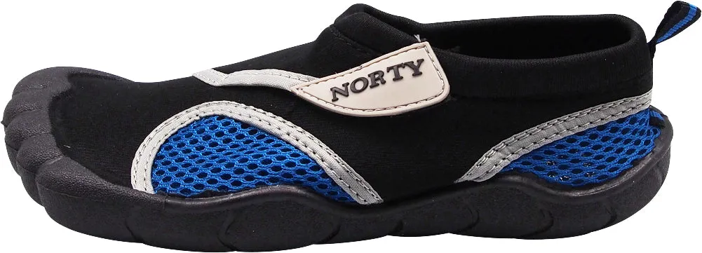 Norty Big Boy's Water Shoes Aqua Socks Surf Yoga Exercise Pool Beach Swim - RUNS 1 SIZE SMALL