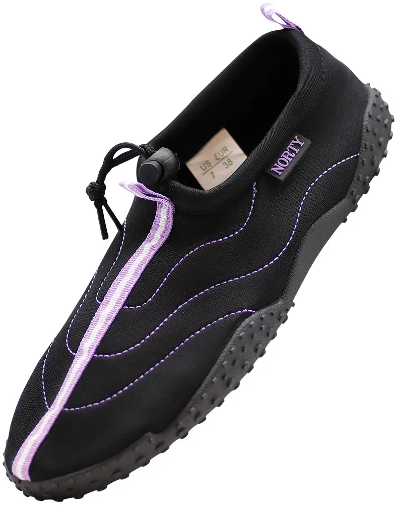 Norty Women's Water Shoes Aqua Socks Surf Yoga Exercise Pool Beach Swim Slip On