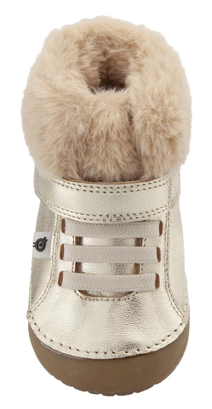 Old Soles Girl's and Boy's Flake Pave Sneaker Booties - Gold