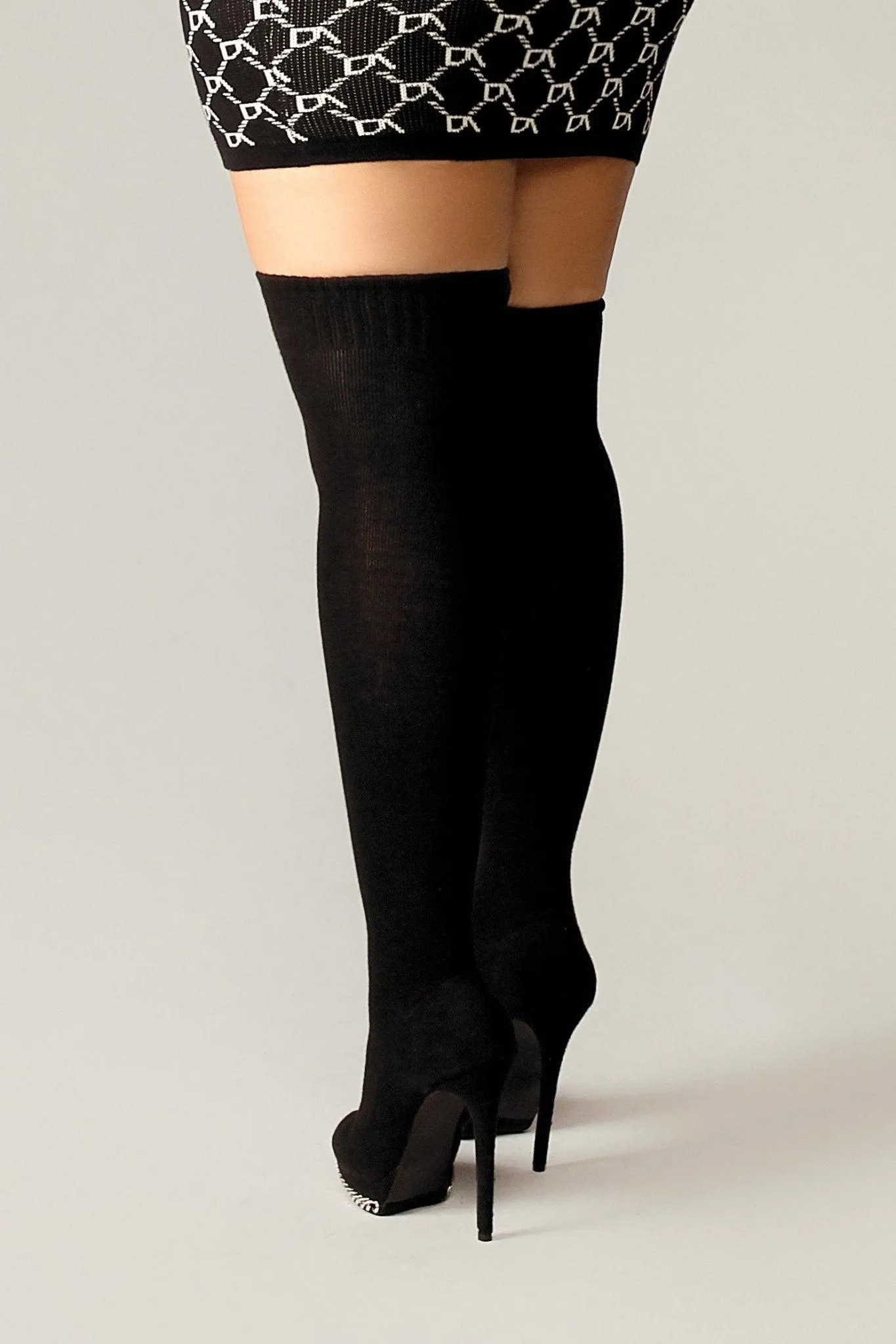 Over The Knees Sock Boots