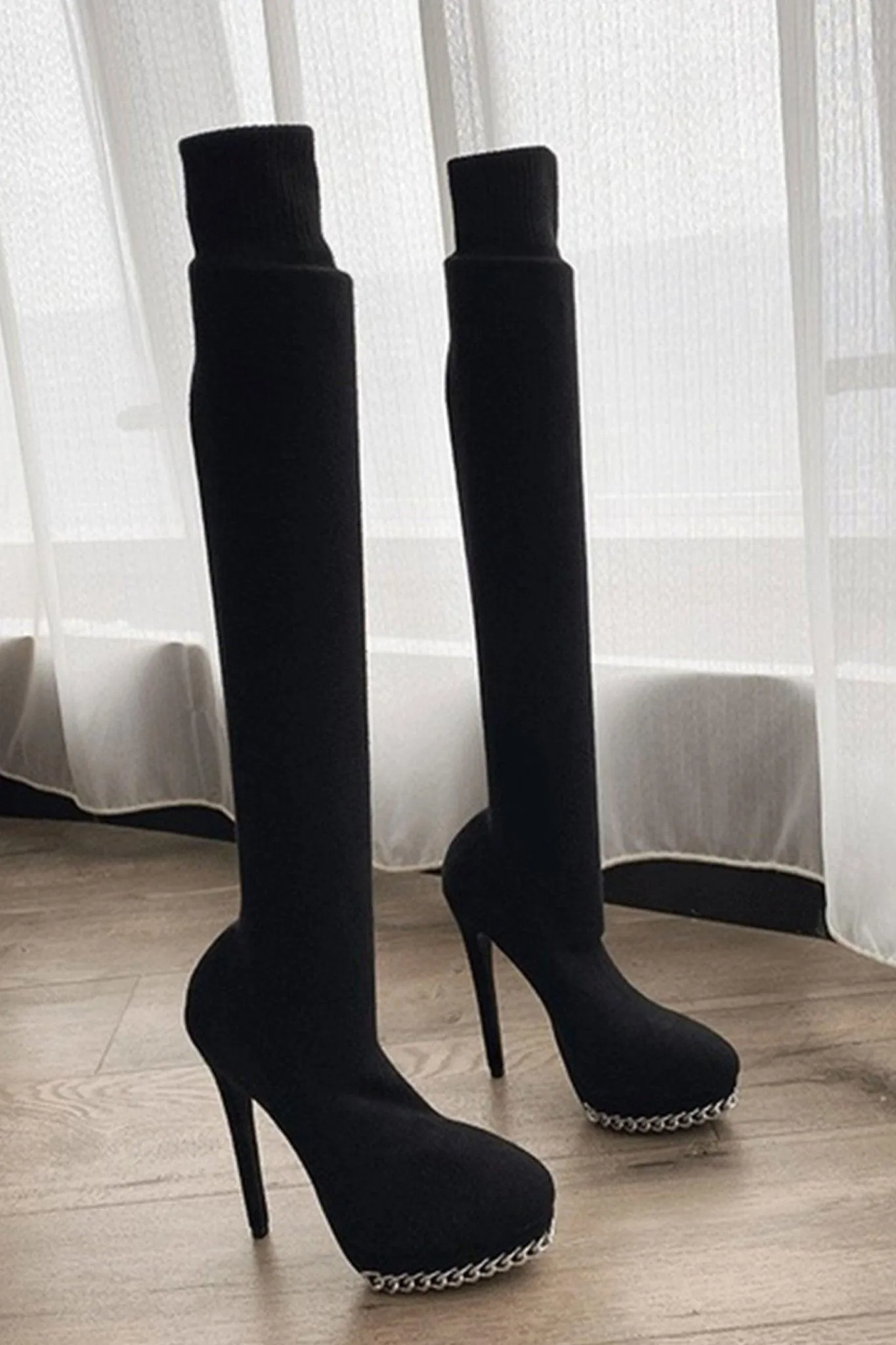 Over The Knees Sock Boots