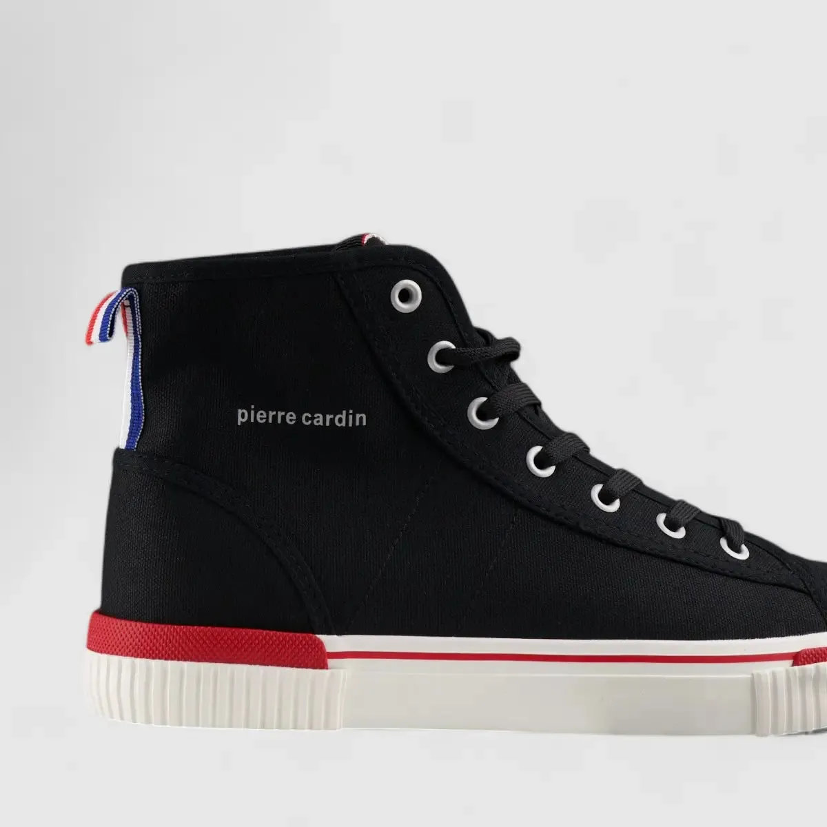 PC Casual Hi Top Sneaker Black/White 00694