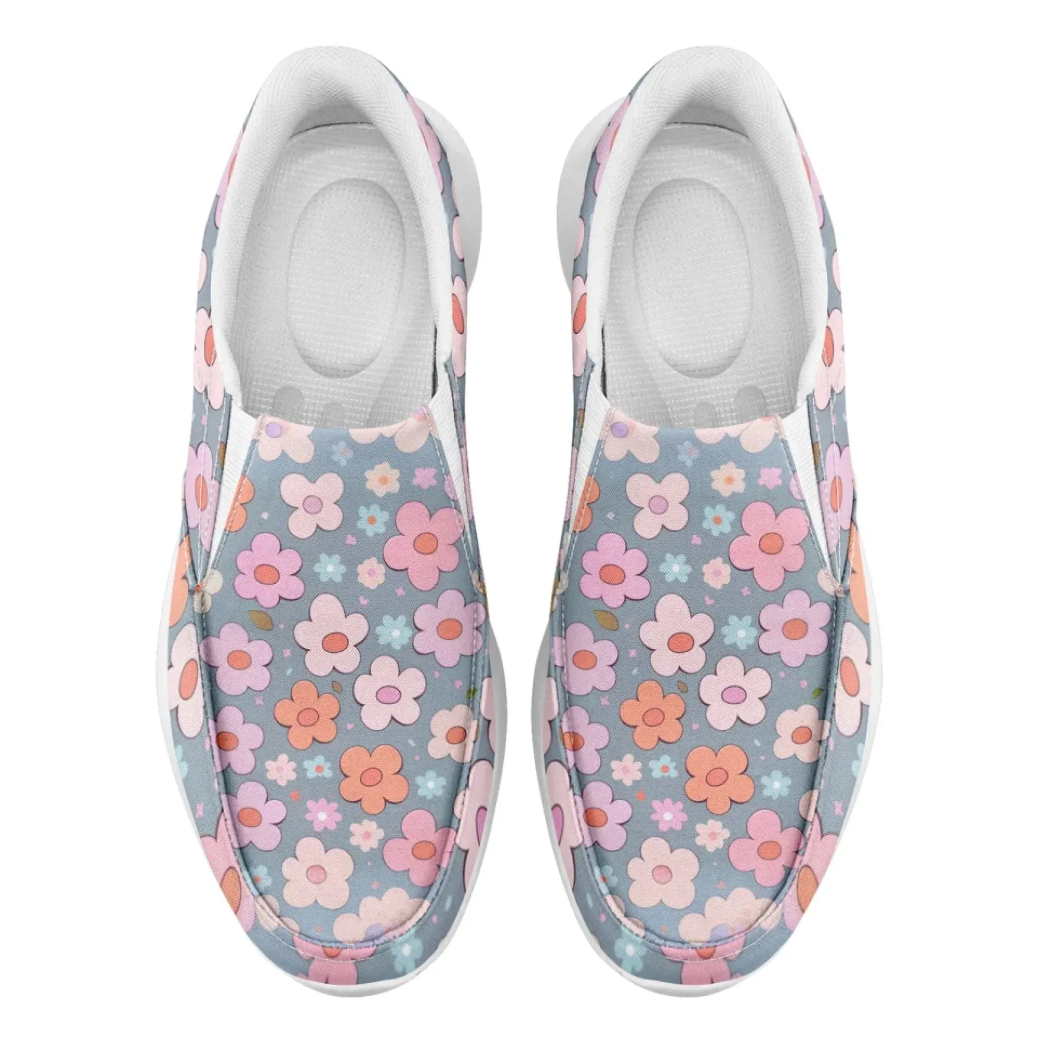 Personalized Mother's Day Sneakers, Custom Floral Design Slip On Shoes, Unique Gift