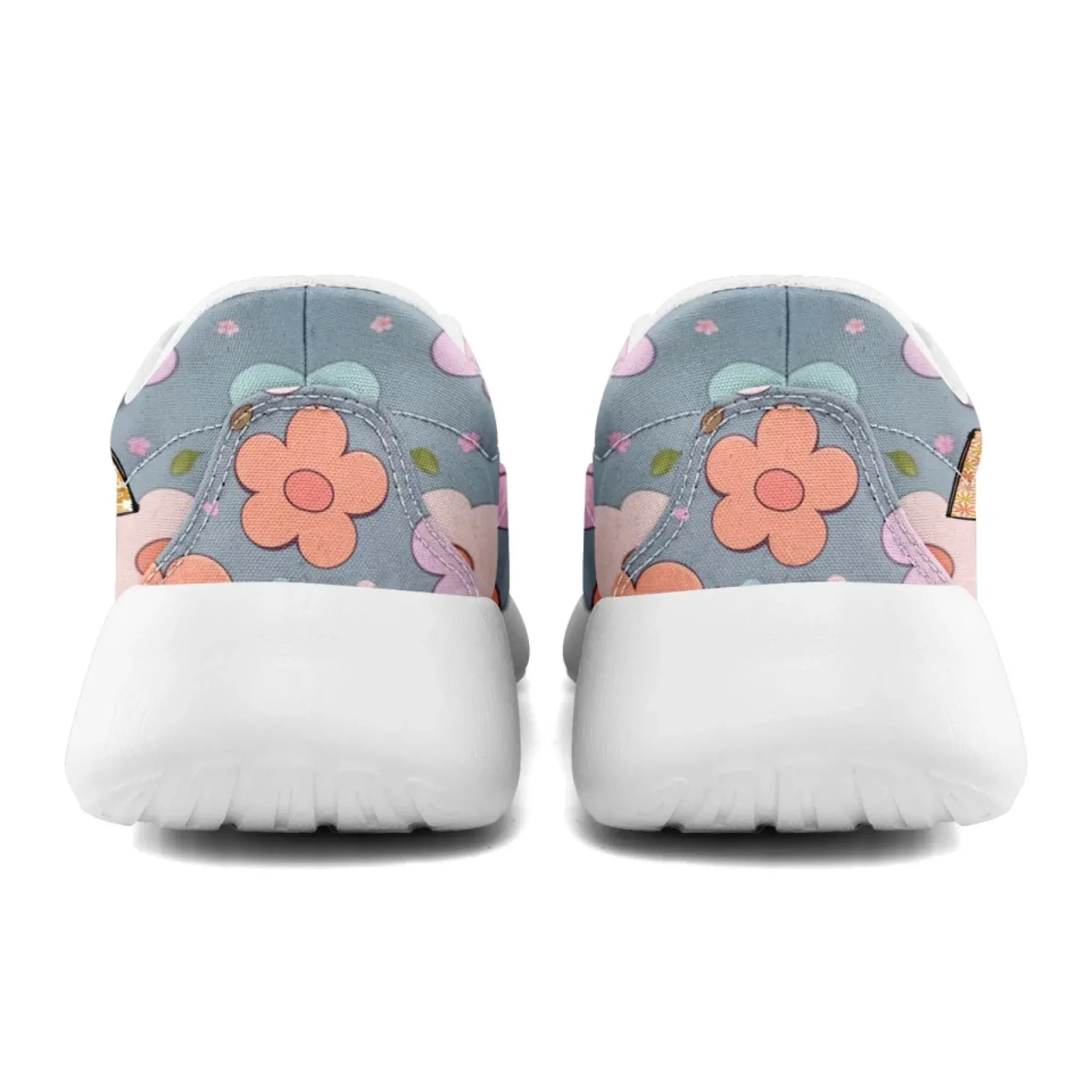 Personalized Mother's Day Sneakers, Custom Floral Design Slip On Shoes, Unique Gift
