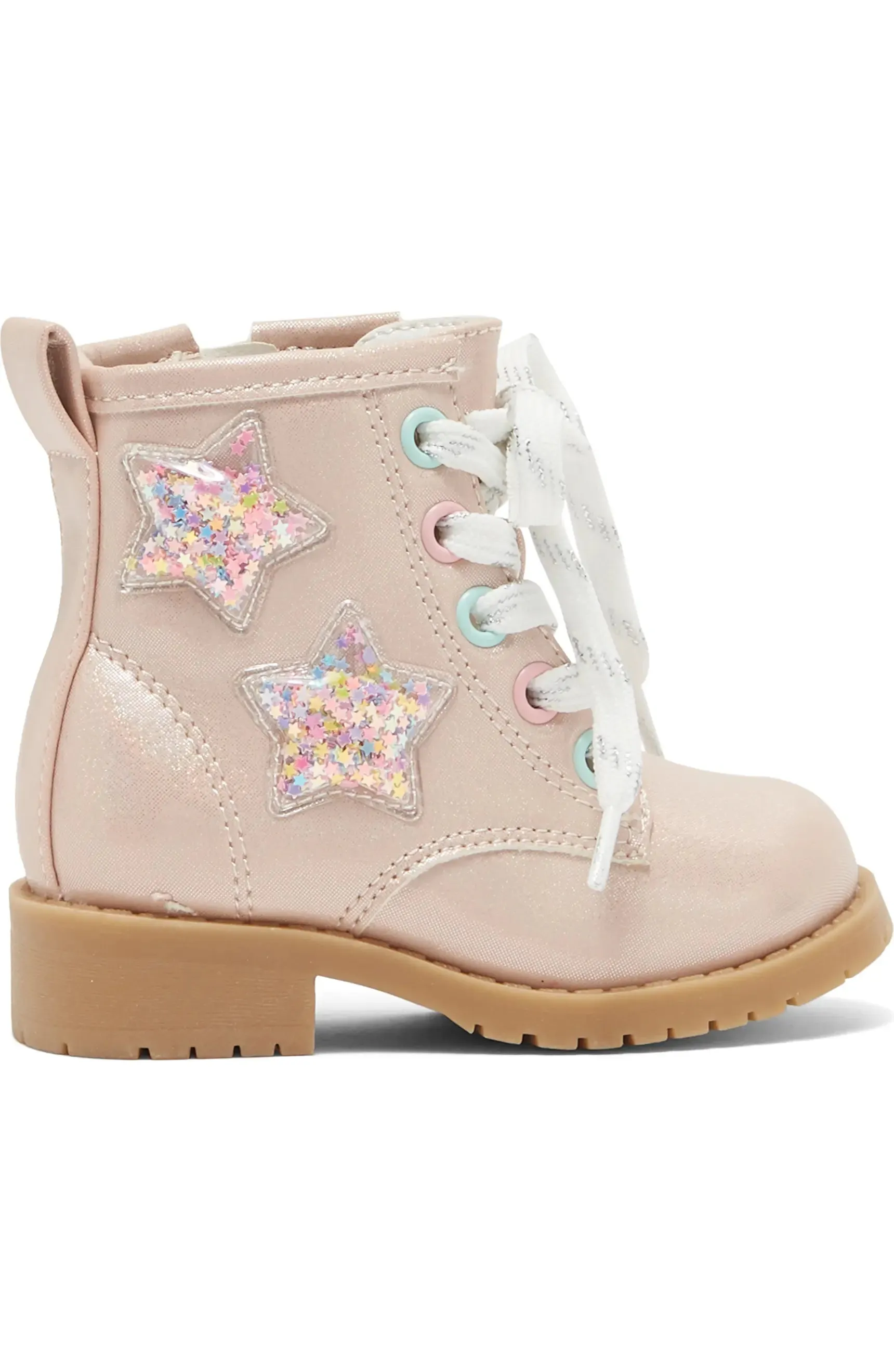 Pink Shimmer Star Boots