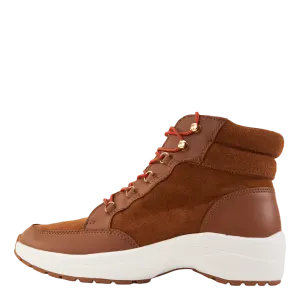 Rylee Suede & Leather High-Top Sneaker Whiskey/Deep Saddle Tan