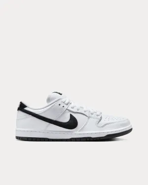 SB Dunk Low Pro White / Black Low Top Sneakers