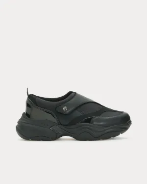 Shell Black Slip On Sneakers