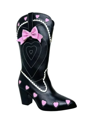 Space Cowgirl Bow Western Boots