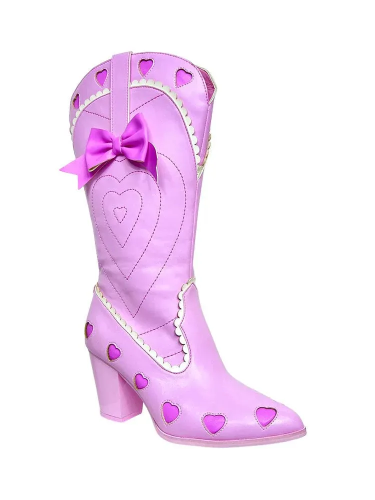Space Cowgirl Bow Western Boots